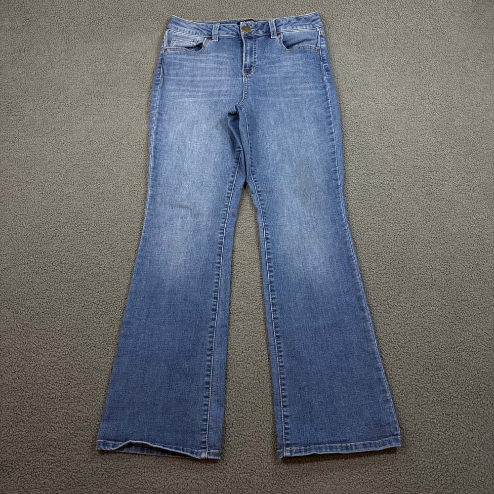 d.jeans Jeans Womens 10 Blue New York Flare Leg Repreve Stretch Denim 8816